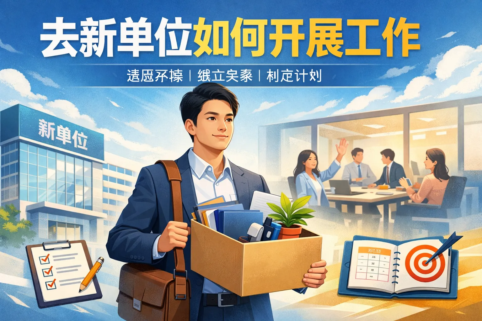 去新单位如何开展工作