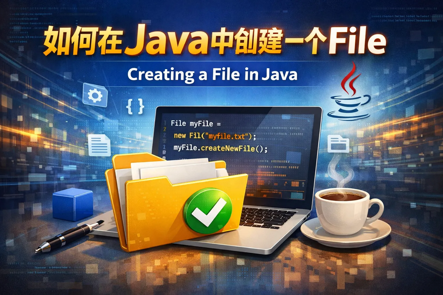 如何在java中创建一个file