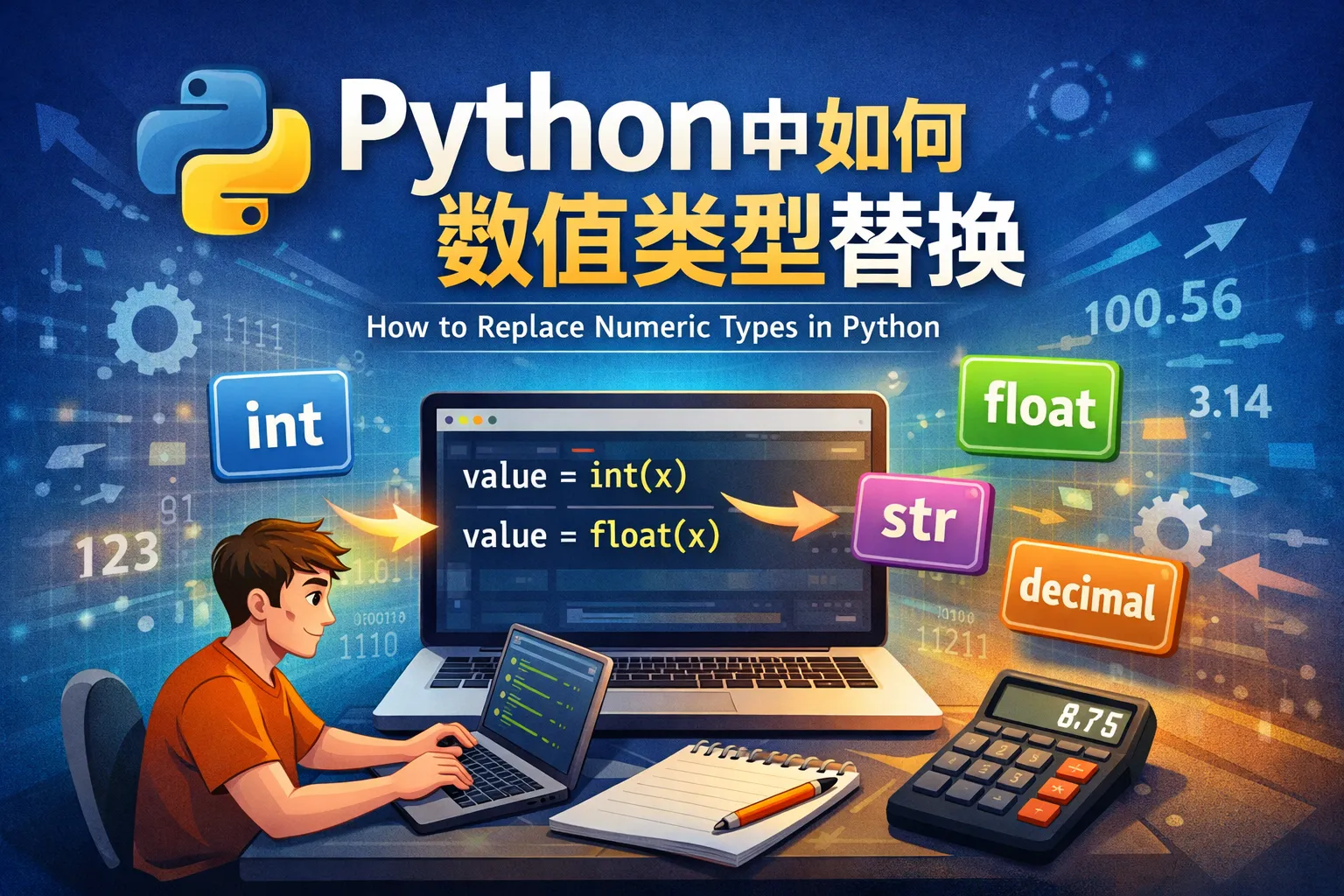 python中如何数值类型替换