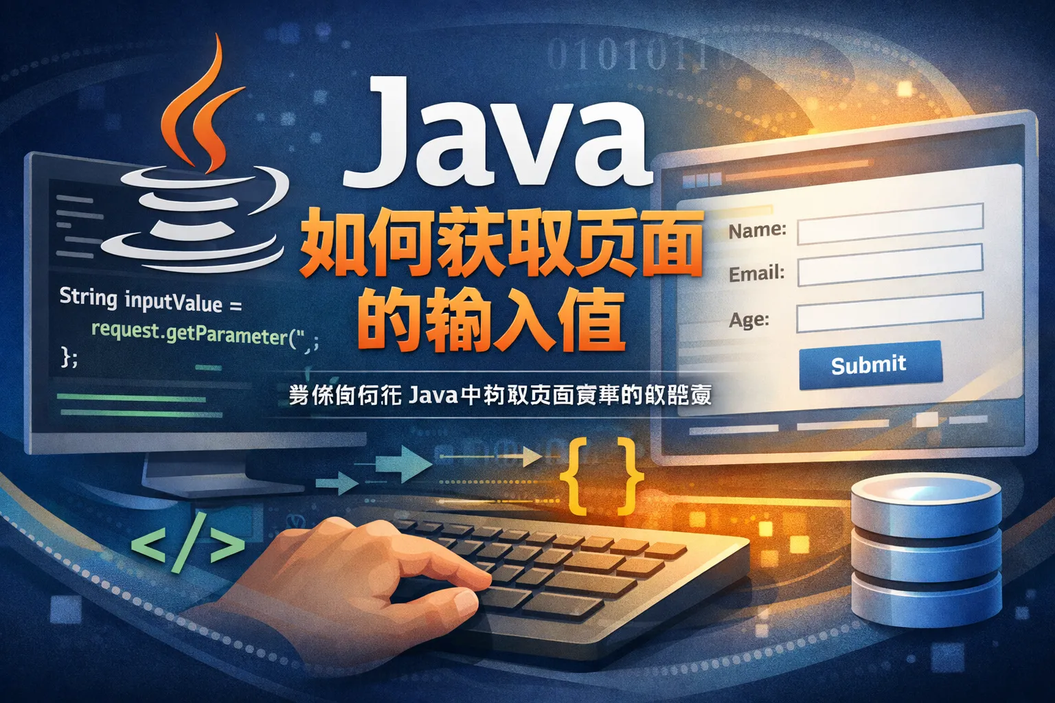 java如何获取页面的输入值