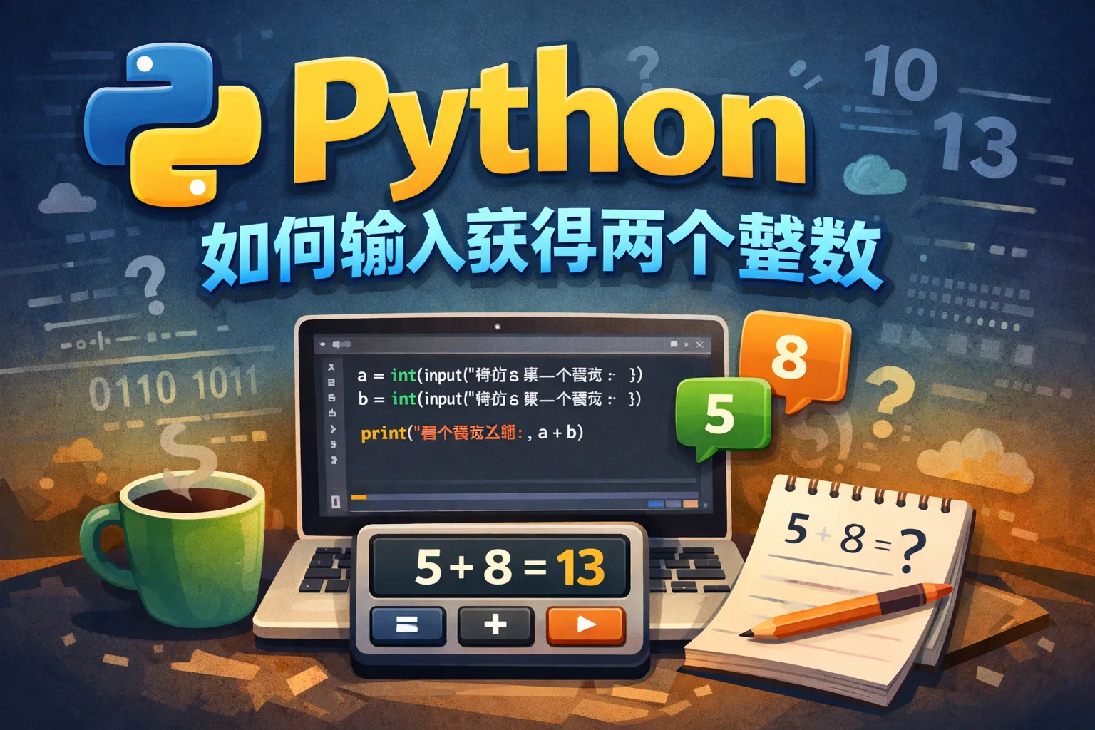 python如何输入获得两个整数