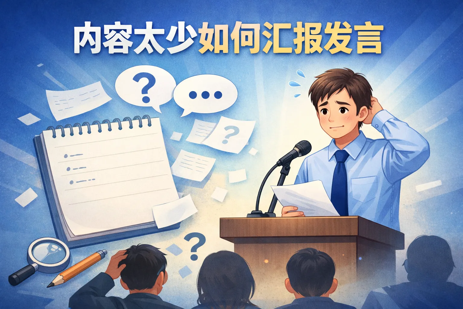 内容太少如何汇报发言