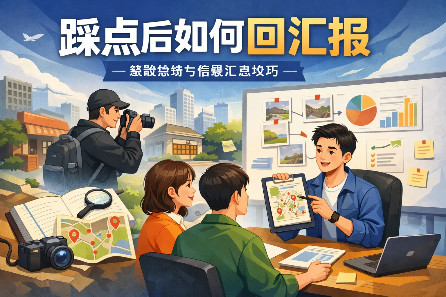 踩点后如何回汇报