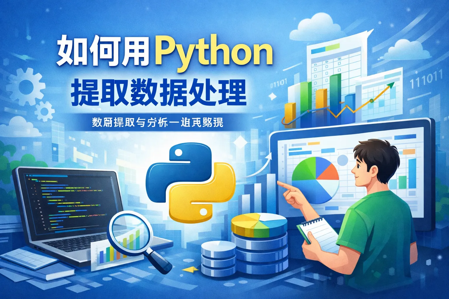 如何用python提取数据处理