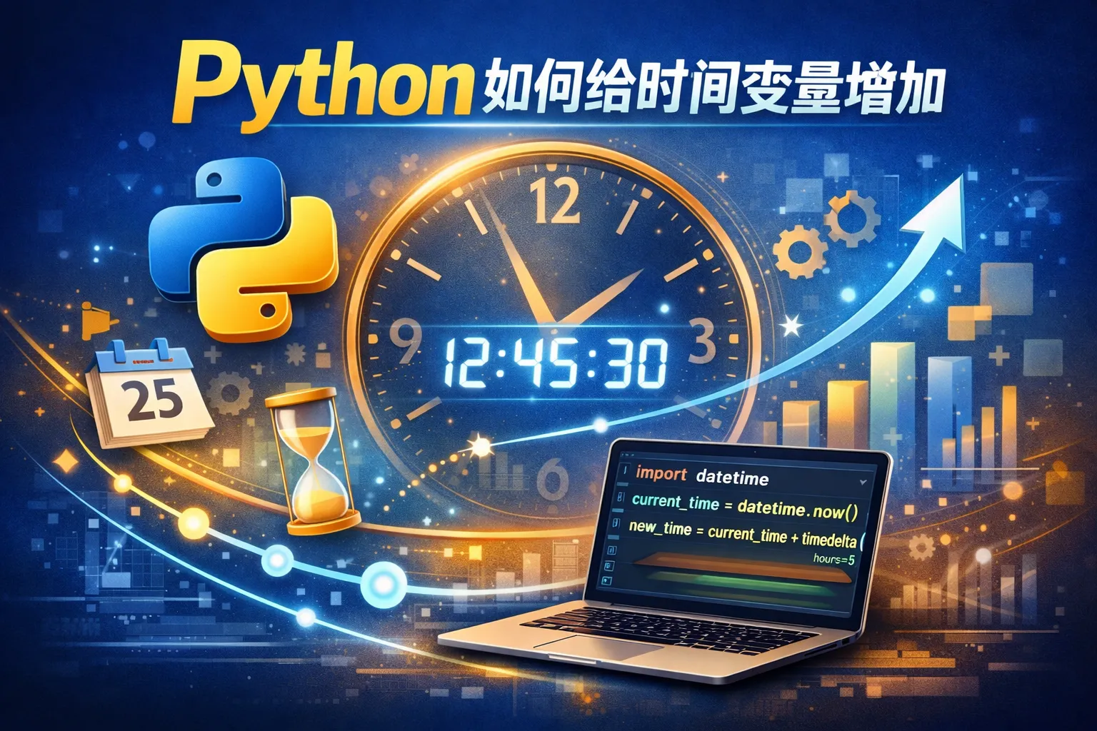python如何给时间变量增加