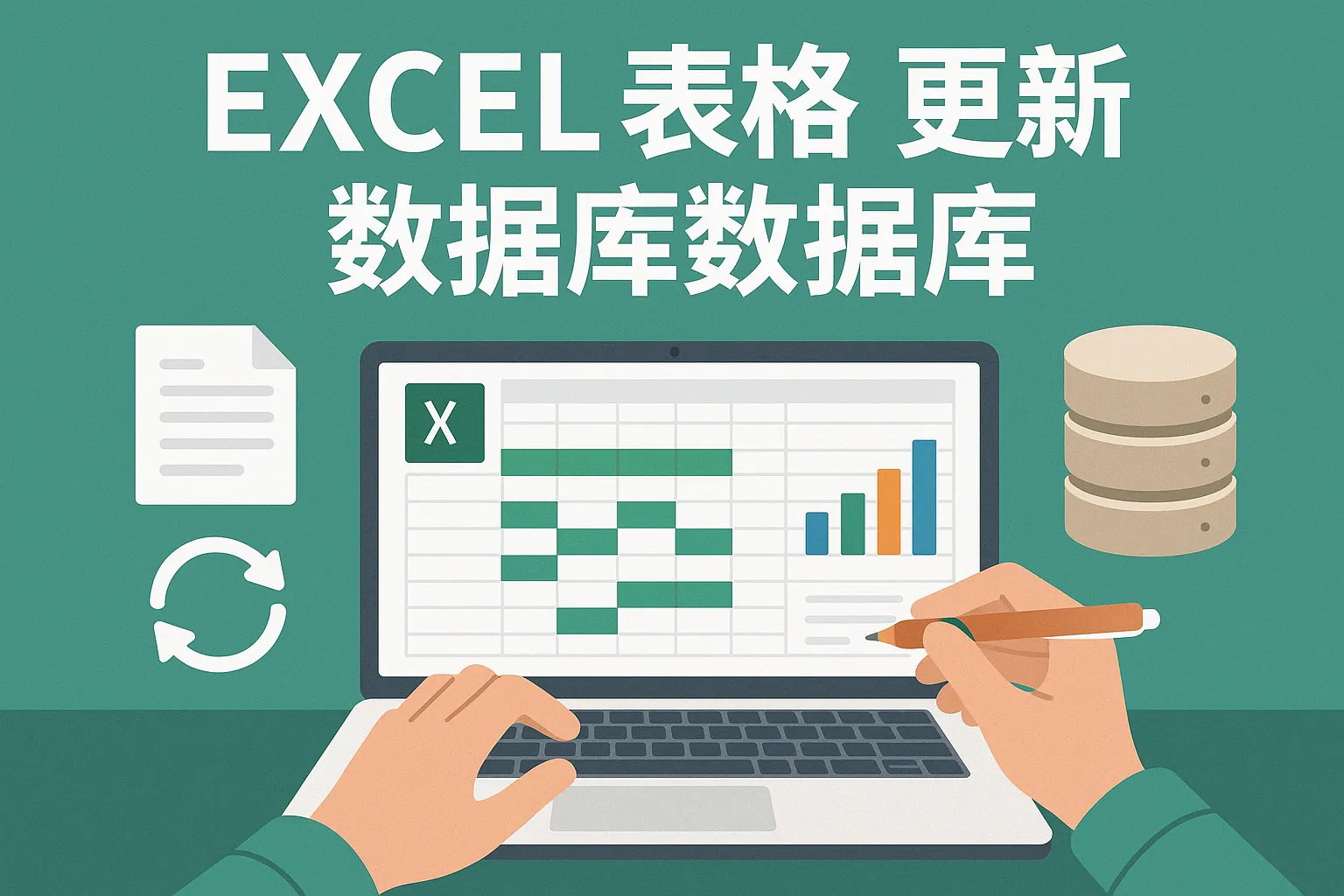 怎么更新excel表格数据库数据库中