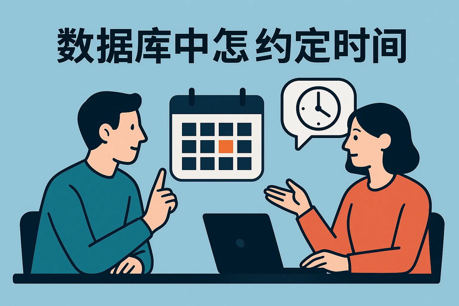 数据库中怎么相约时间
