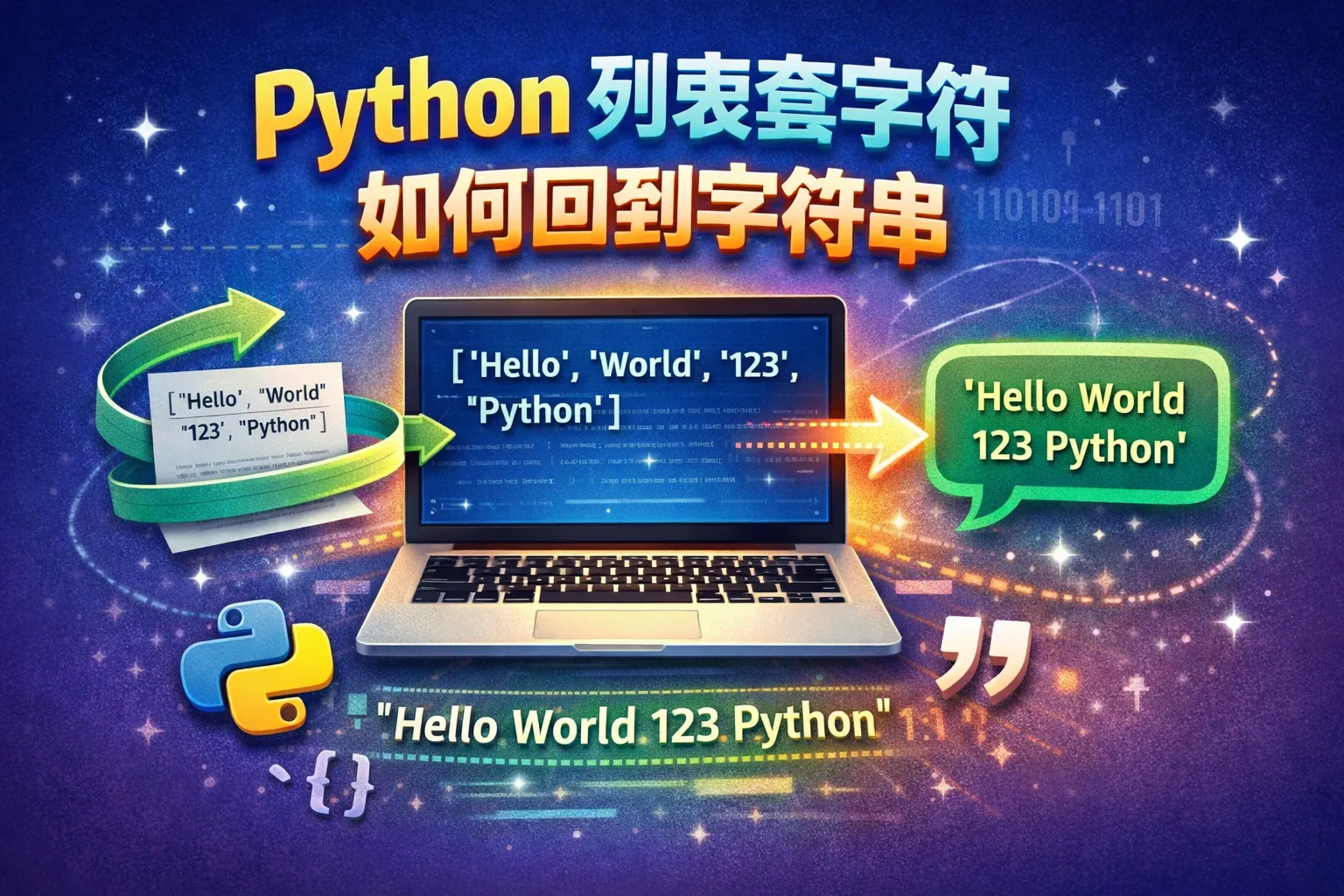 python列表套字符如何回到字符串