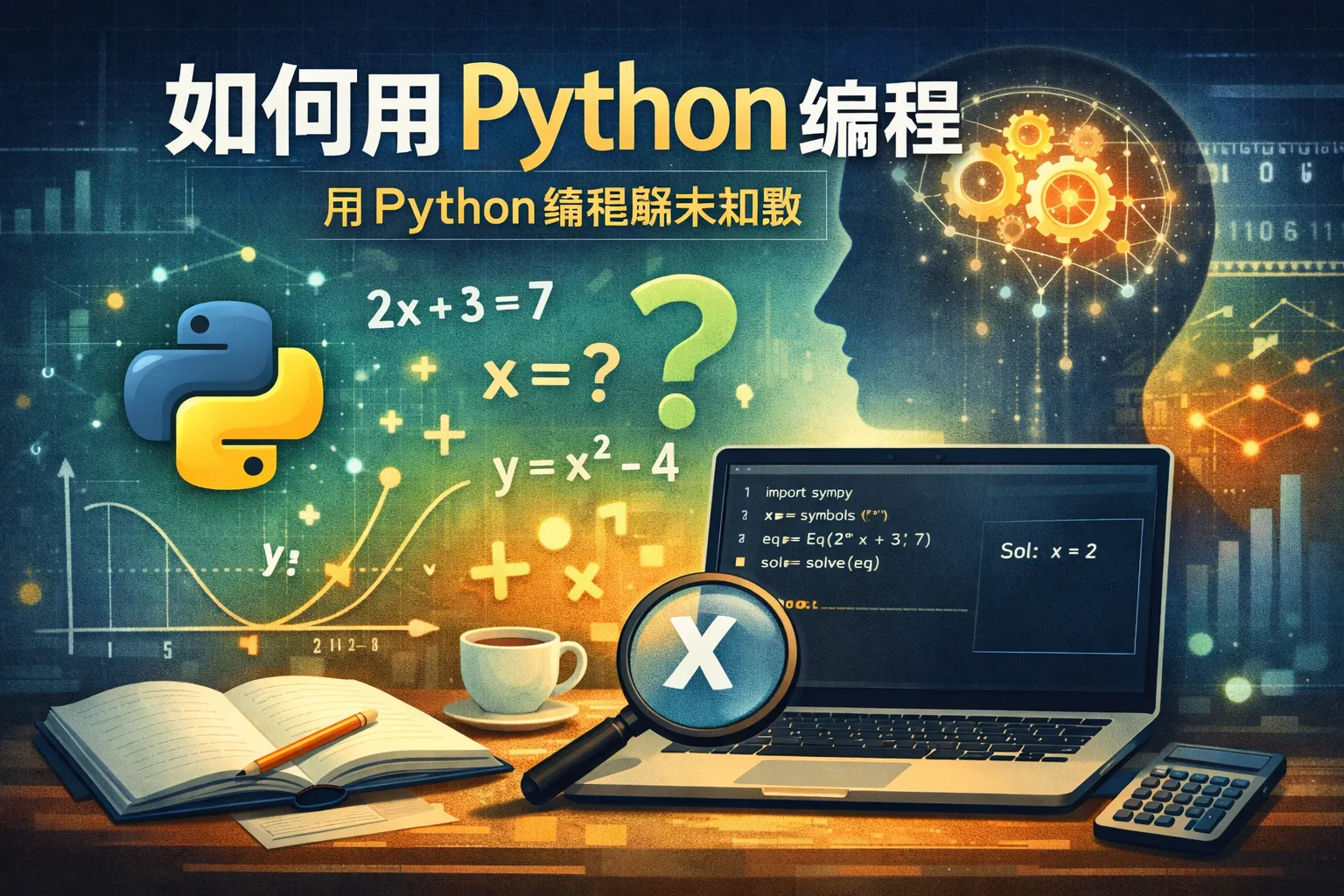 如何用python编程解未知数
