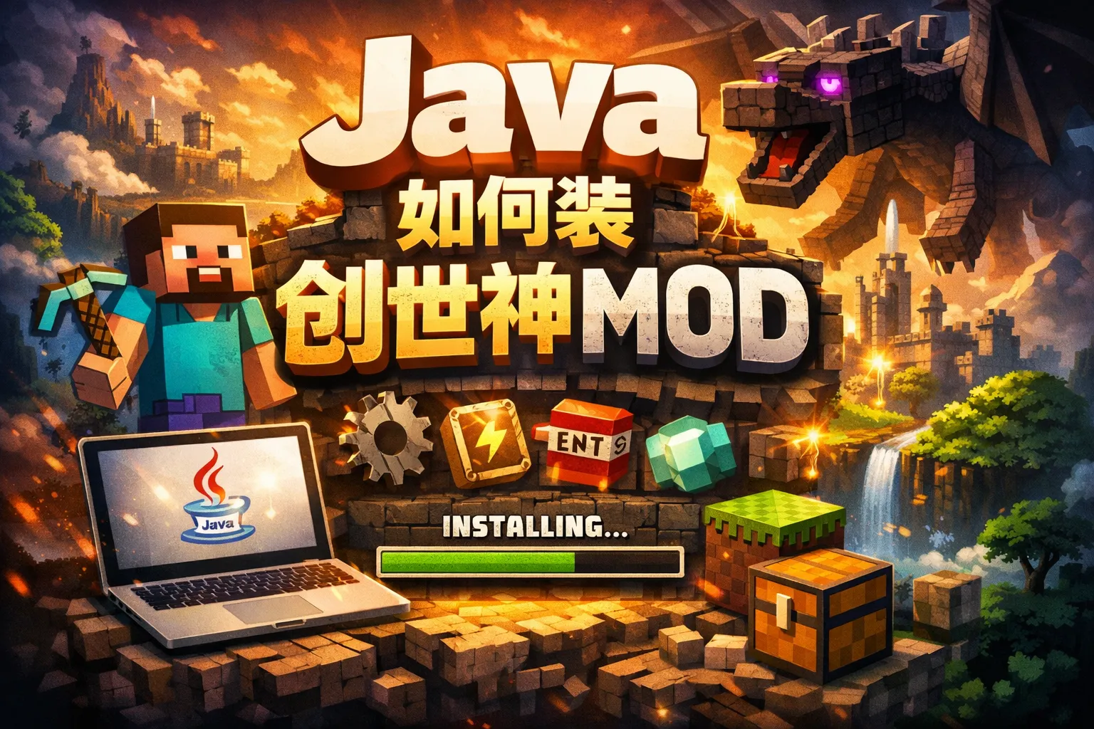 java如何装创世神mod