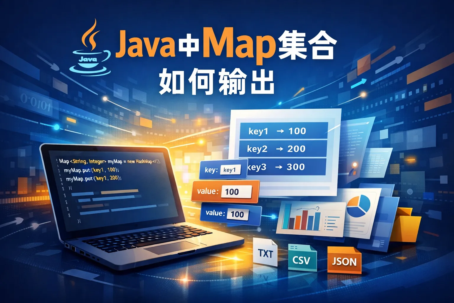 java中map集合如何输出