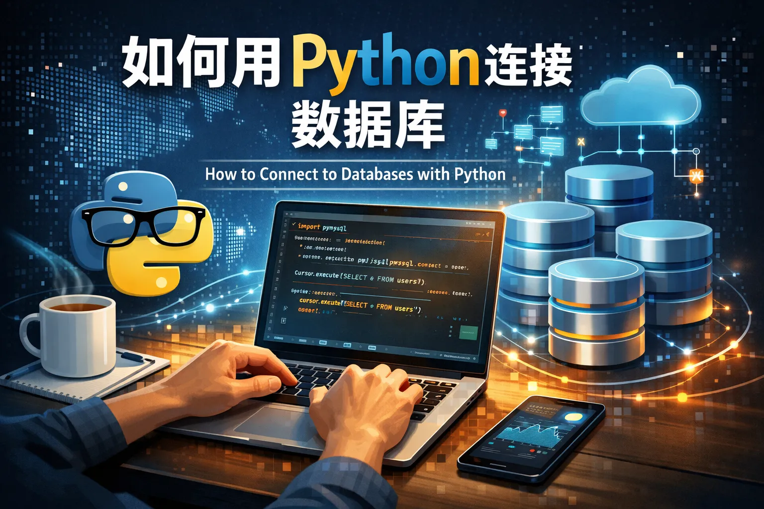 如何用python连接数据库