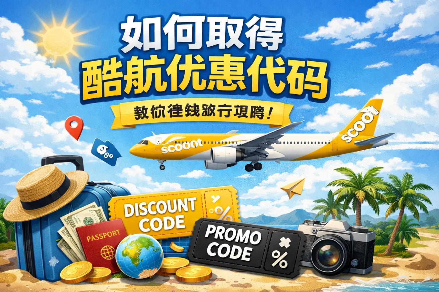 如何取得酷航优惠代码