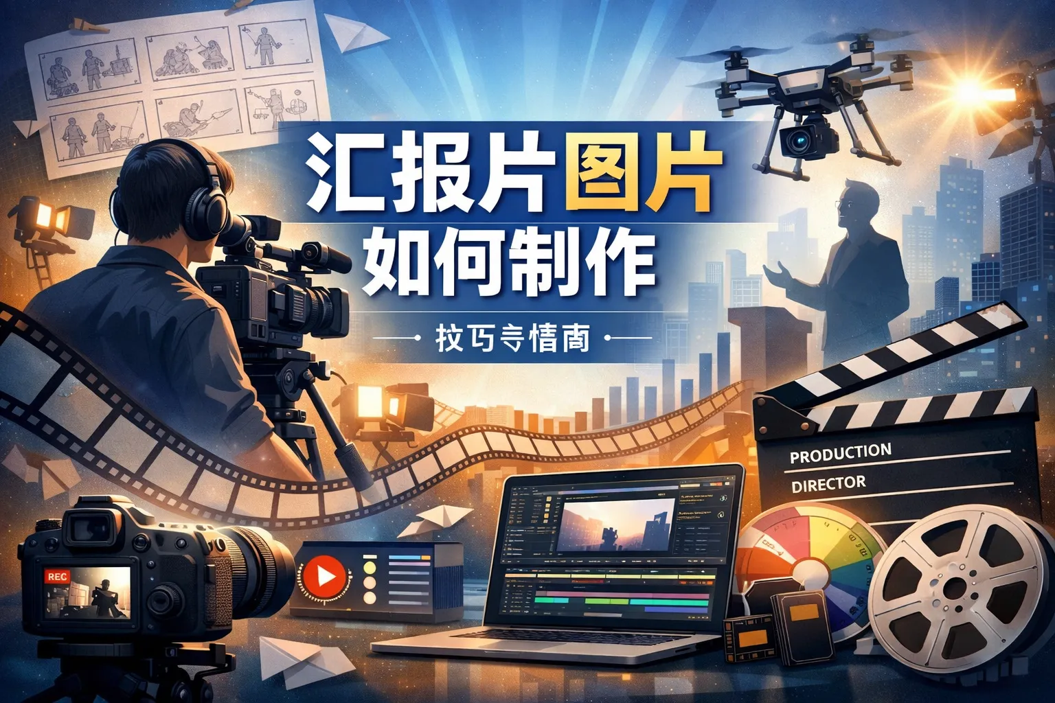 汇报片图片如何制作