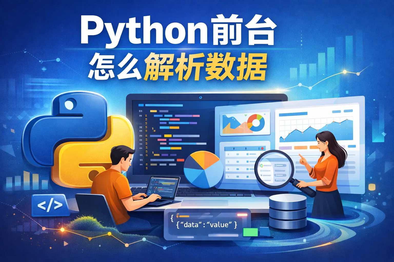 python前台怎么解析数据