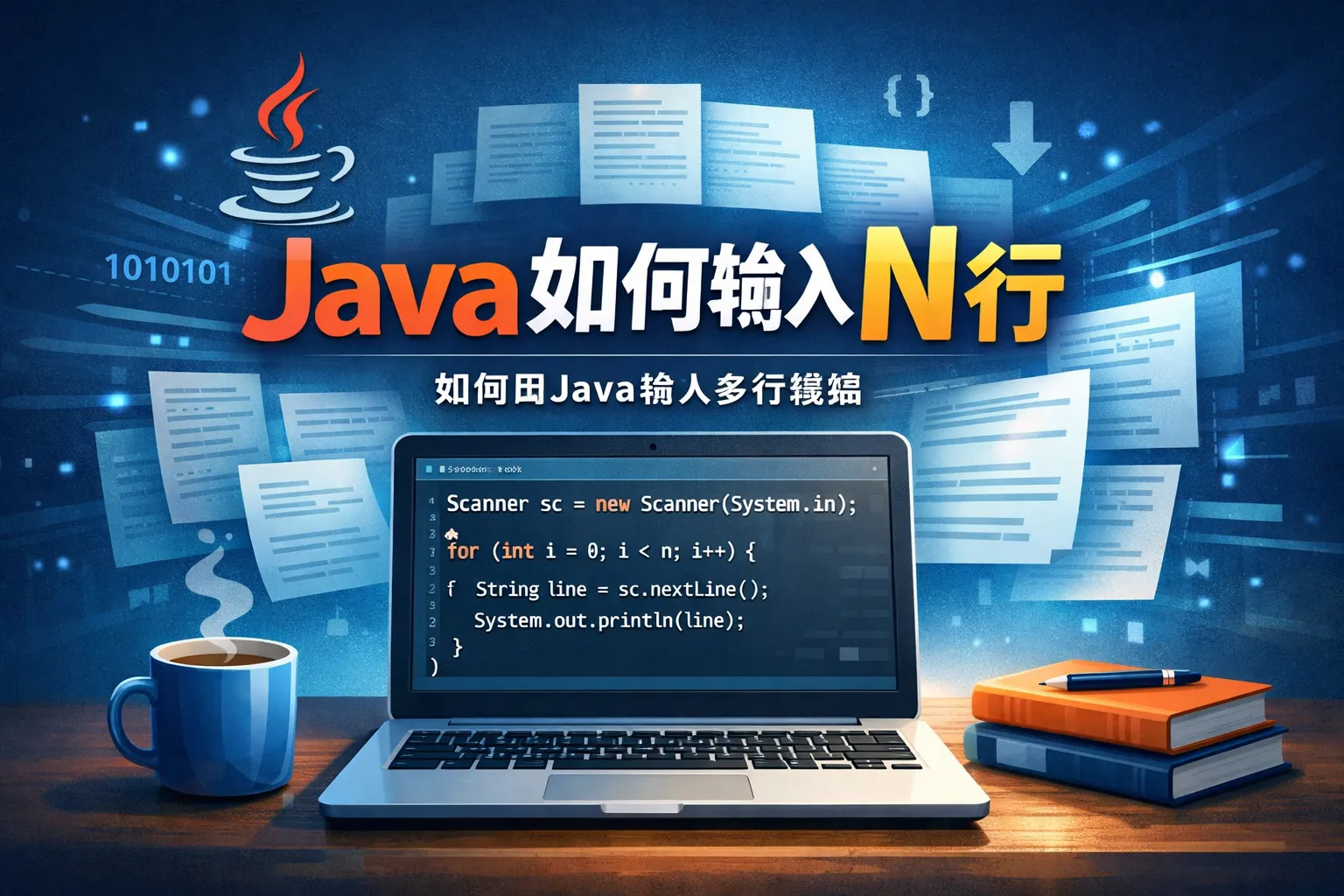 java如何输入n行