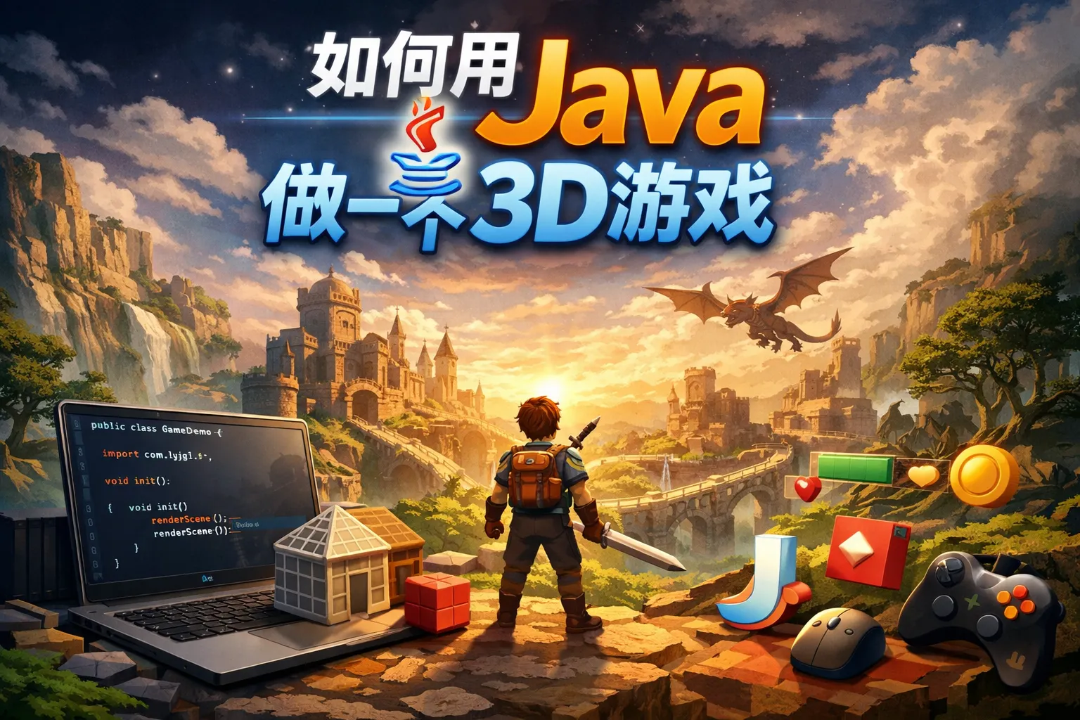 如何用java做一个3d游戏