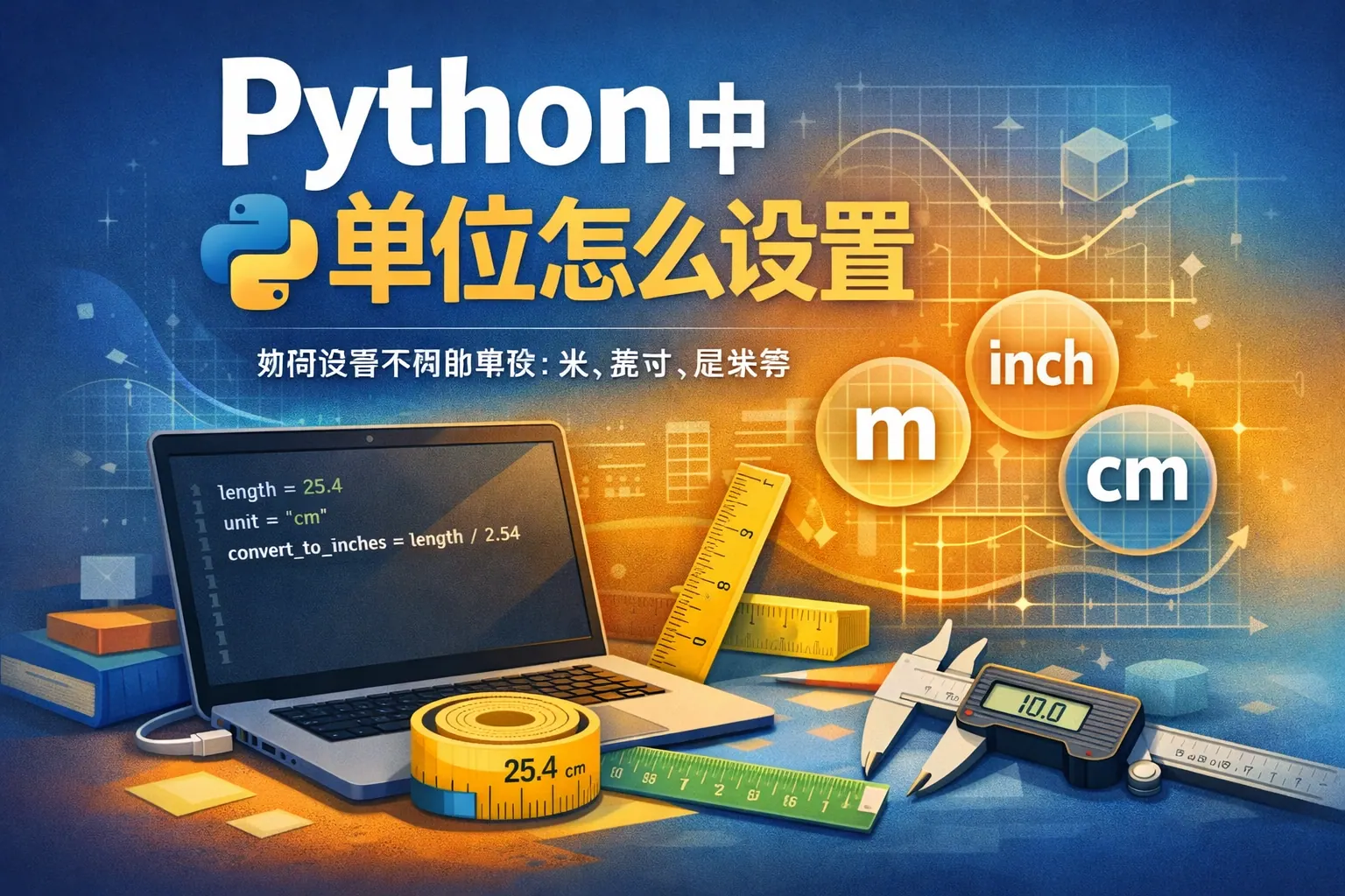 python中单位怎么设置