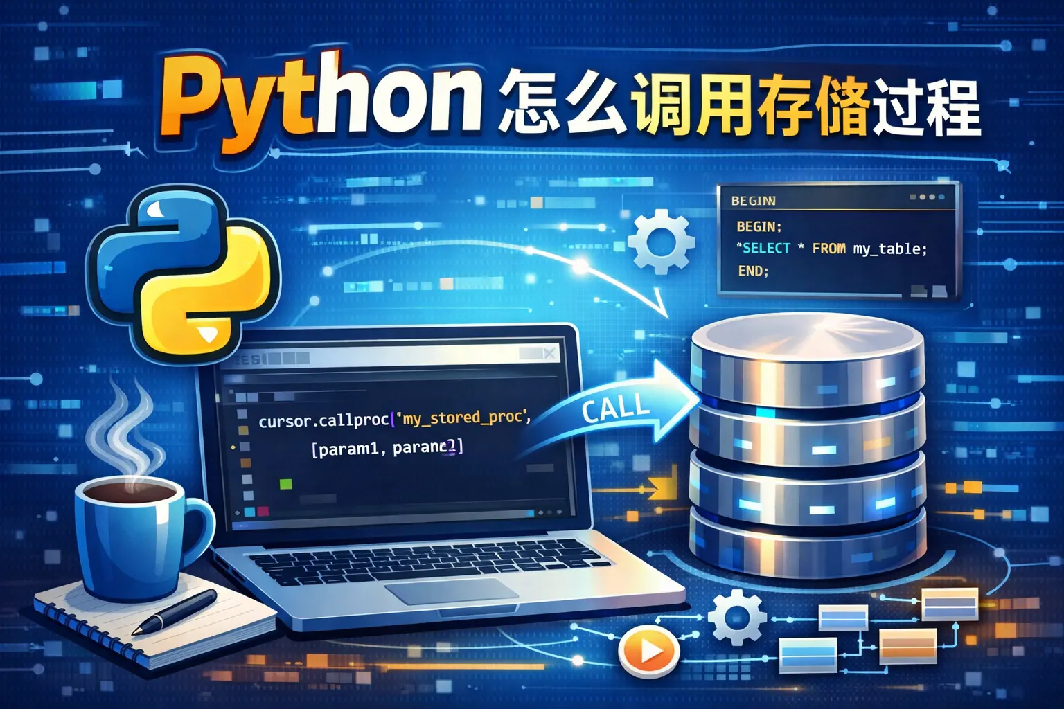 python 怎么调用存储过程