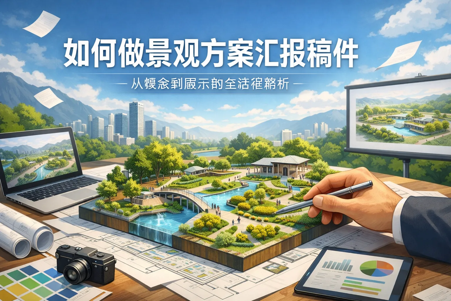 如何做景观方案汇报稿件