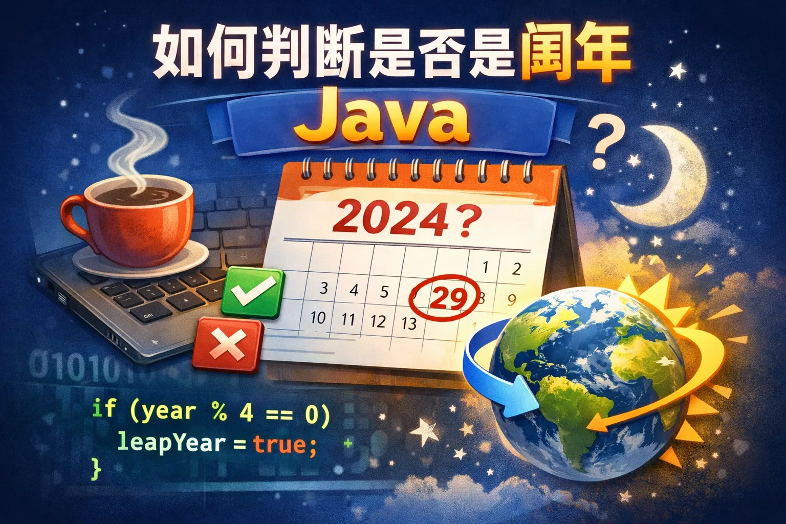 如何判断是否是闰年java
