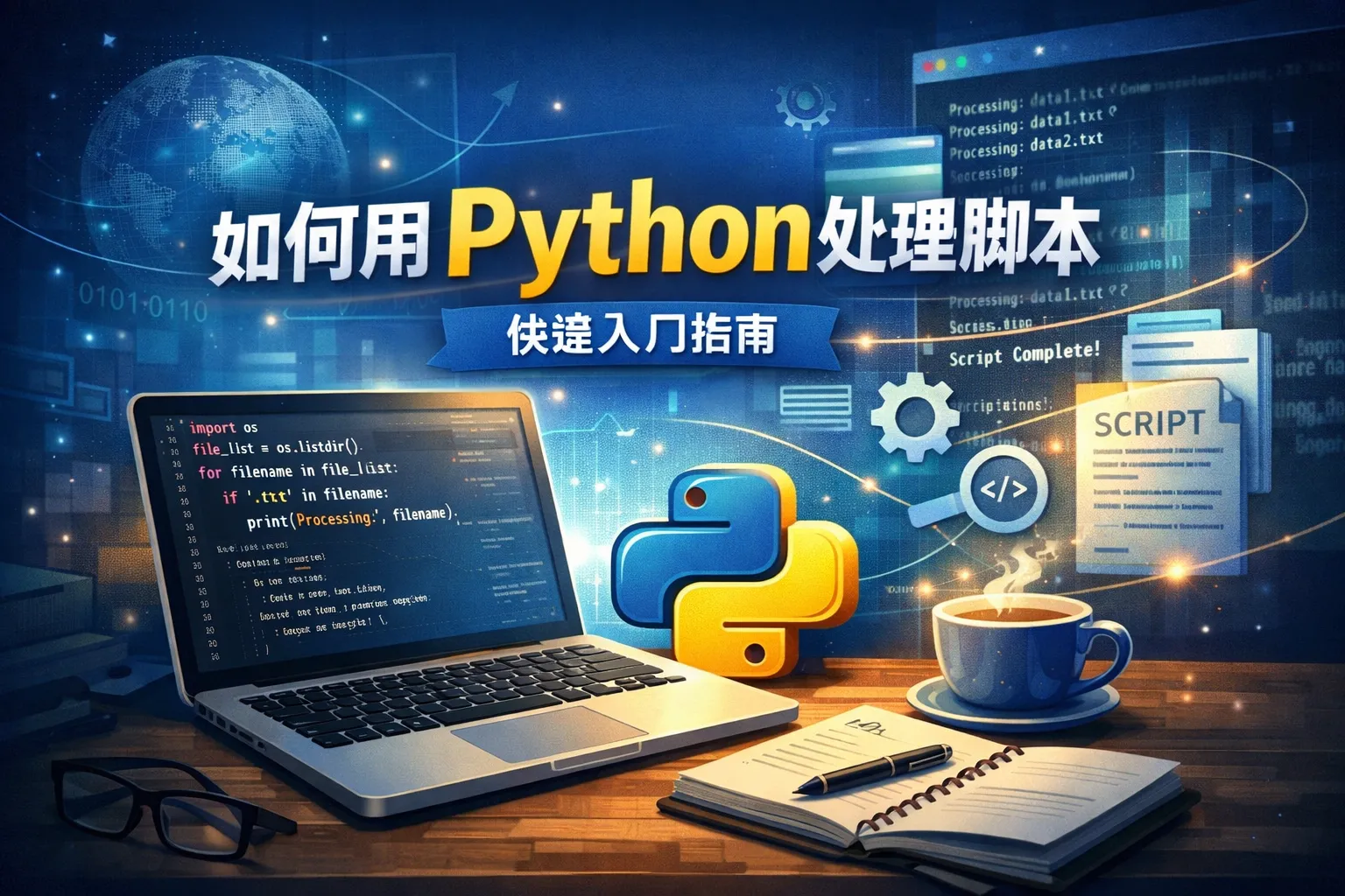 如何用python处理脚本
