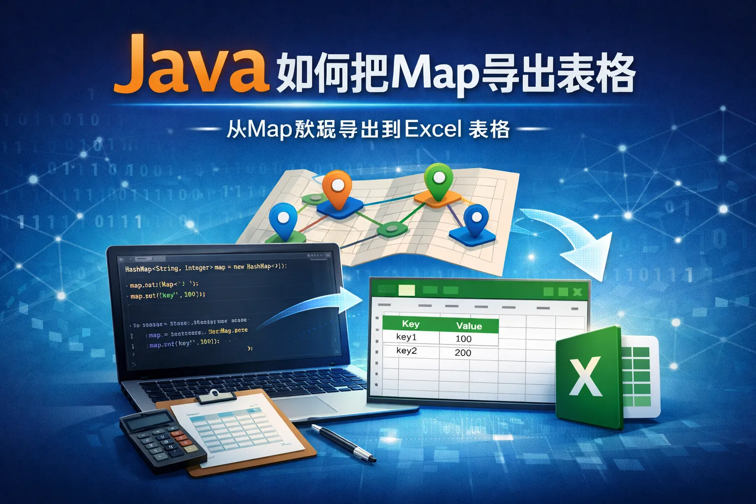 java如何把map导出表格