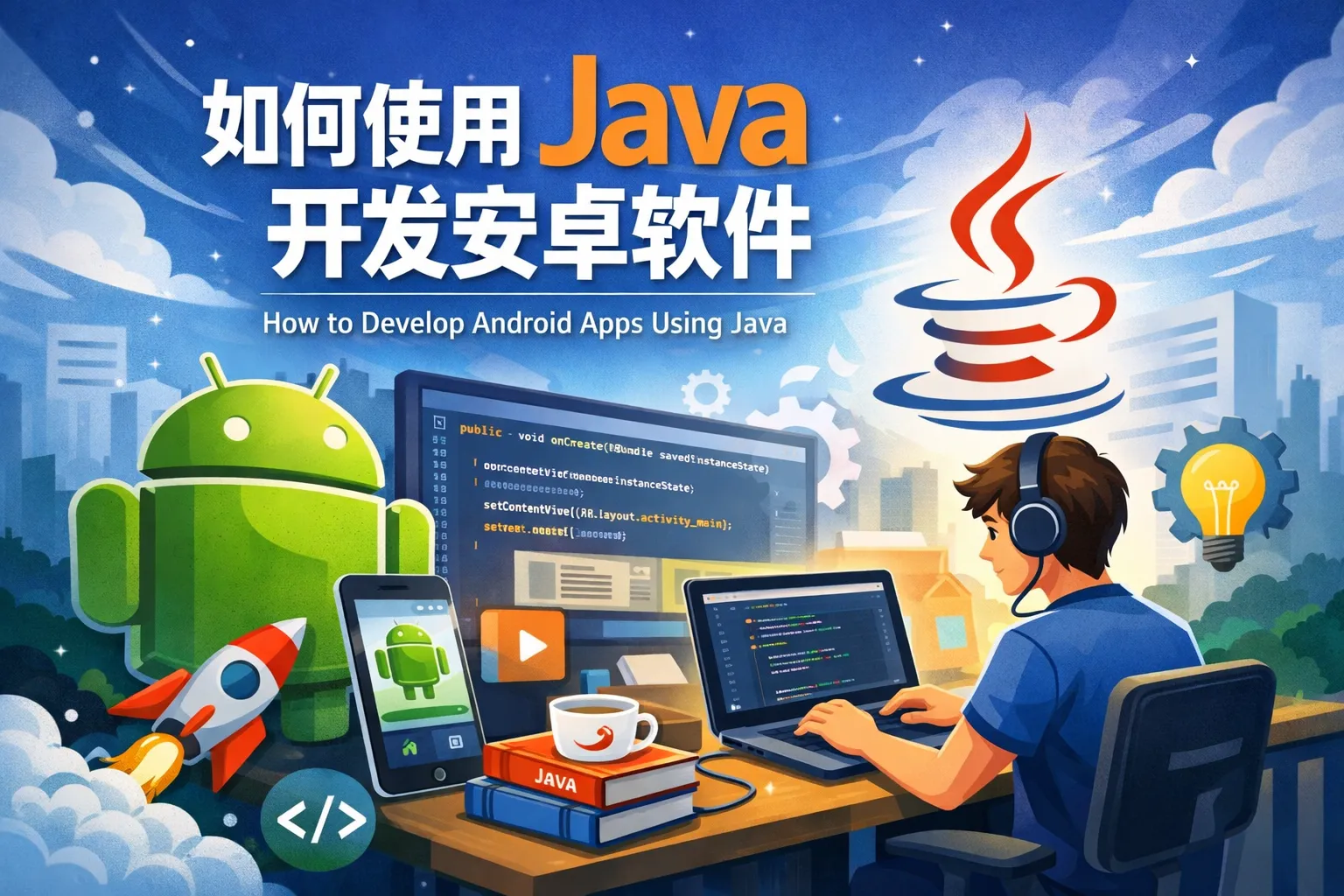 如何使用Java开发安卓软件