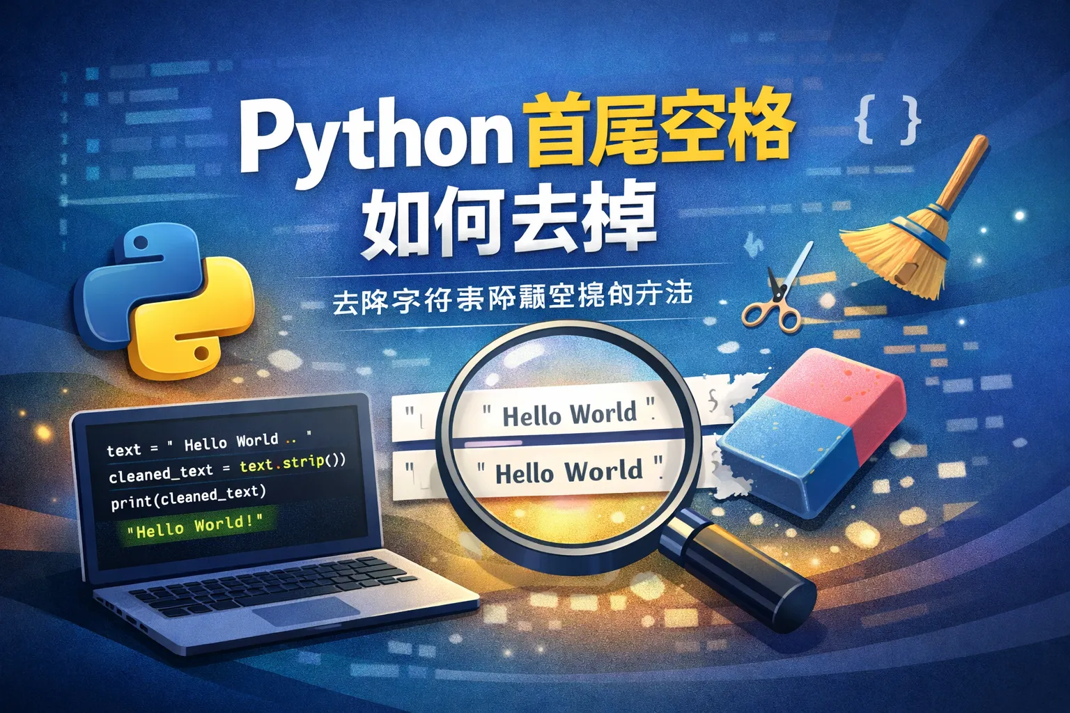 python首尾空格如何去掉