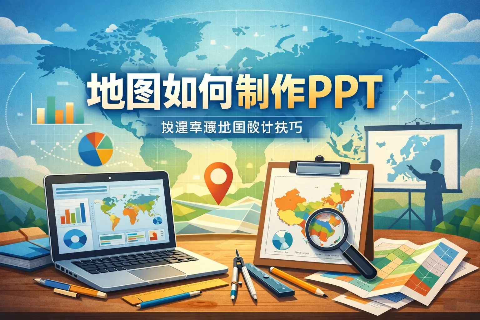地图如何制作ppt
