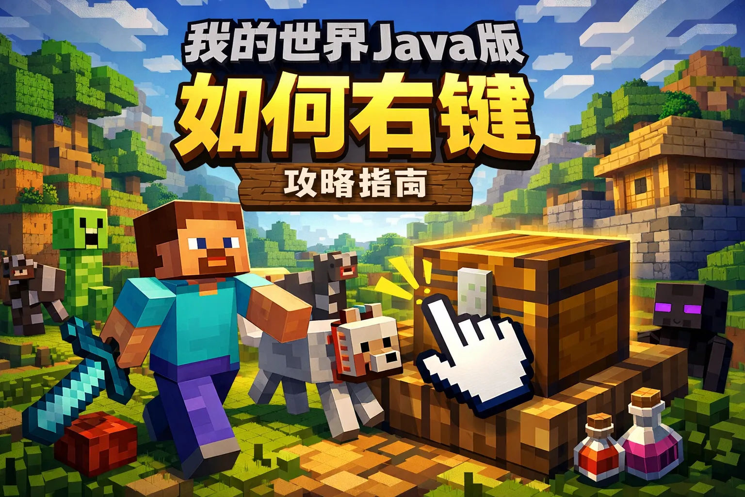 我的世界java版如何右键