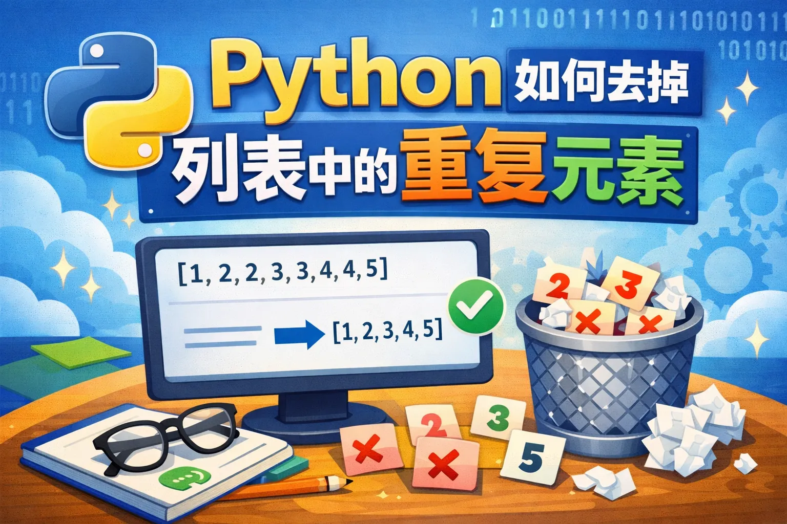 python如何去掉列表中的重复元素