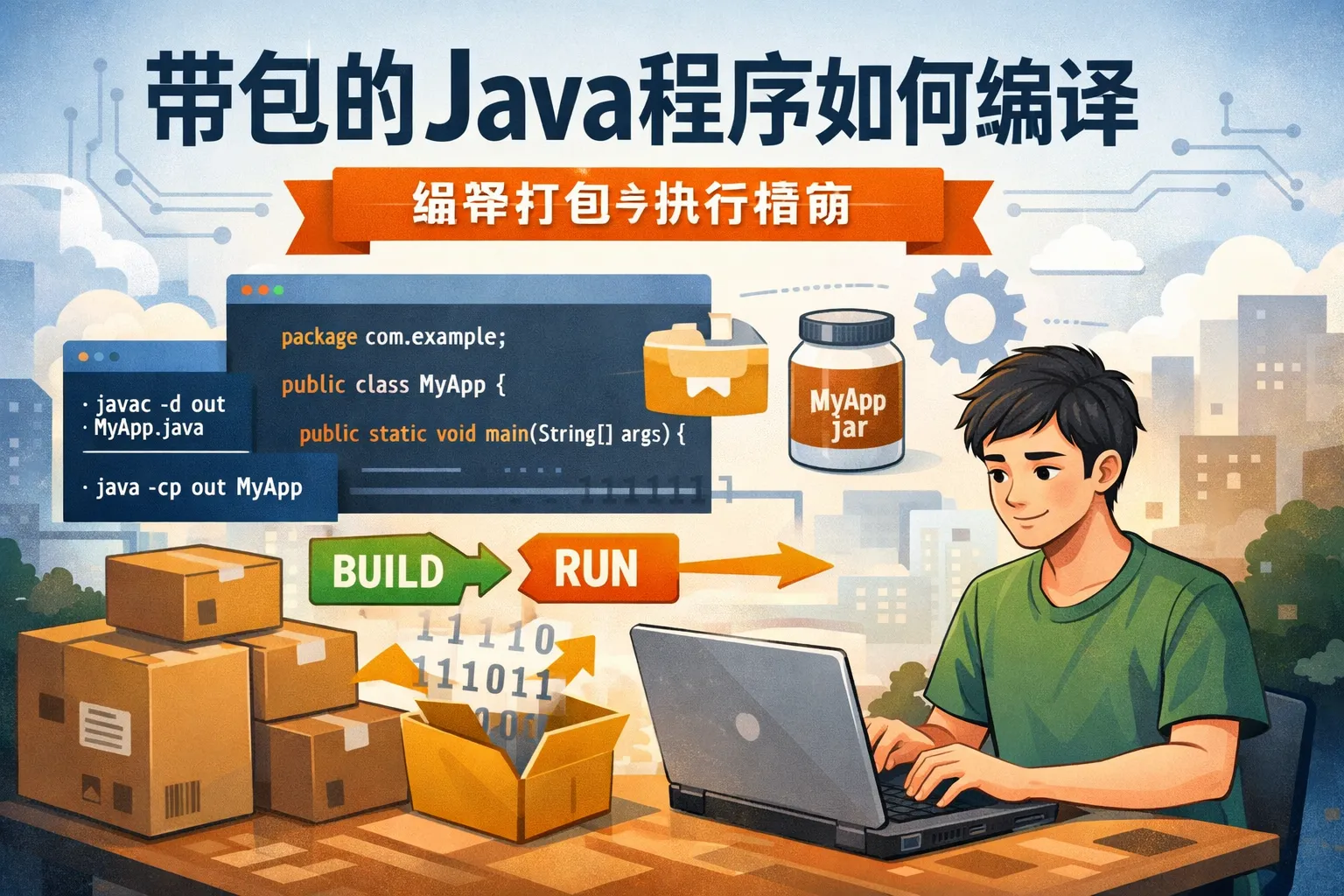 带包的java程序如何编译