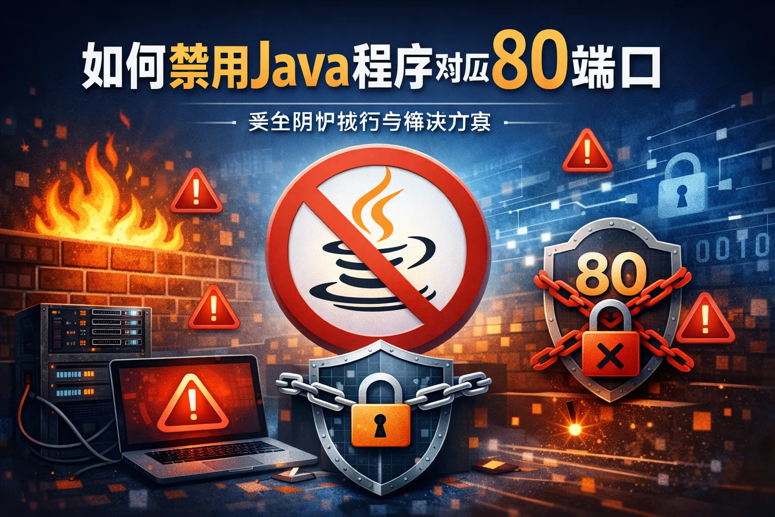 如何禁用Java程序对应80端口