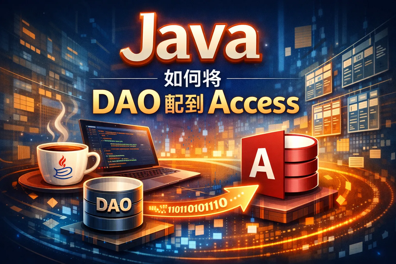 java如何将dao配到access
