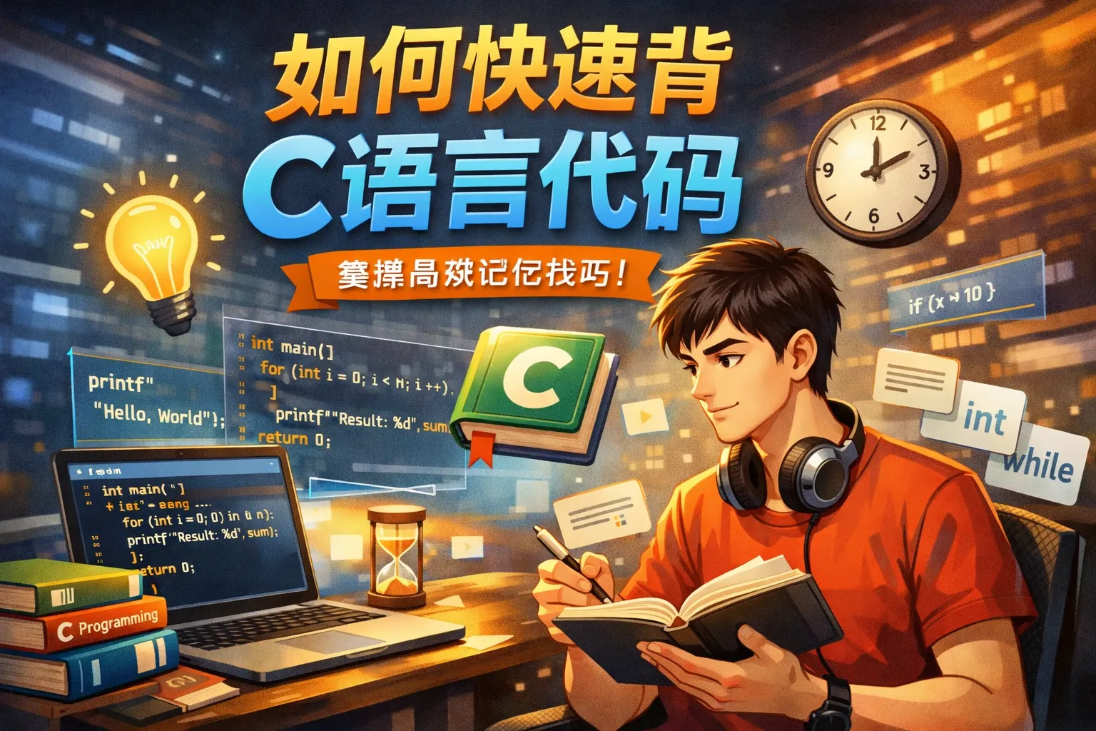 如何快速背c语言代码