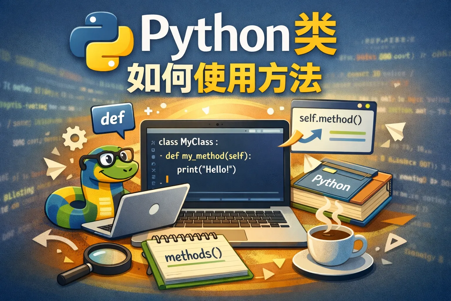 python类如何使用方法