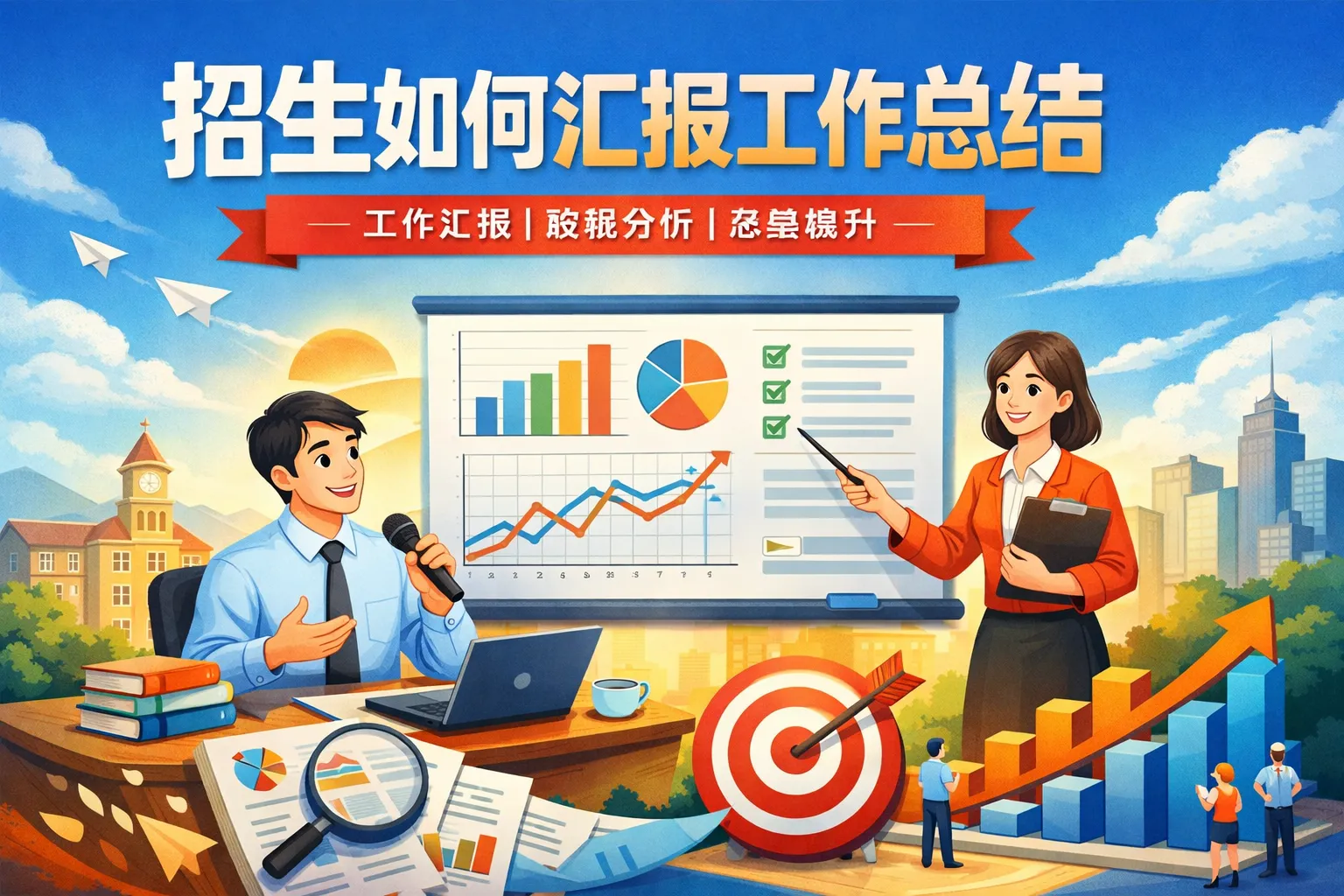 招生如何汇报工作总结