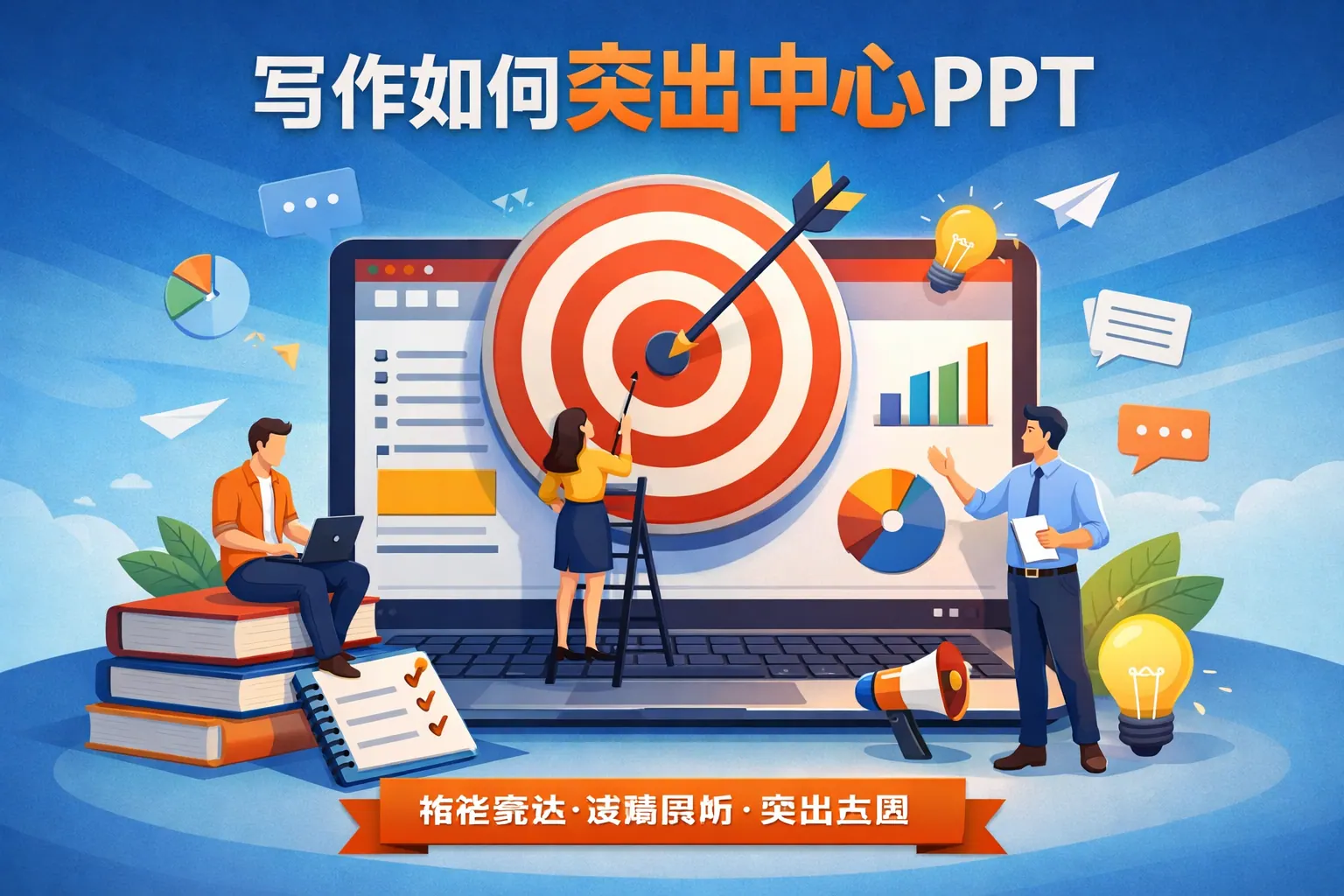 写作如何突出中心ppt