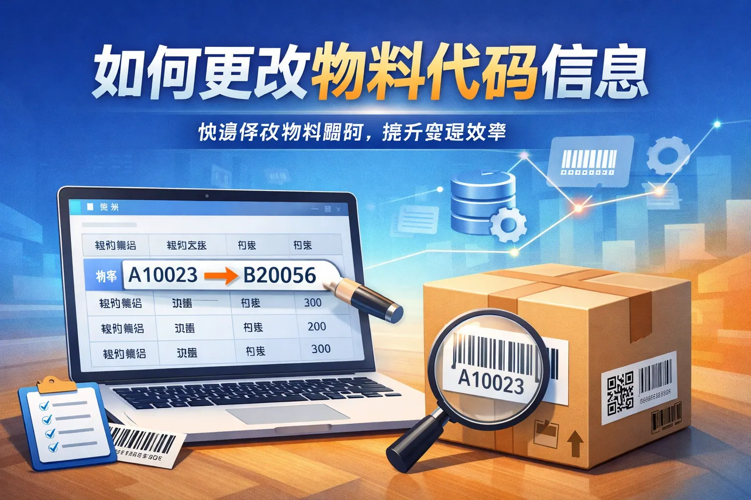 如何更改物料代码信息