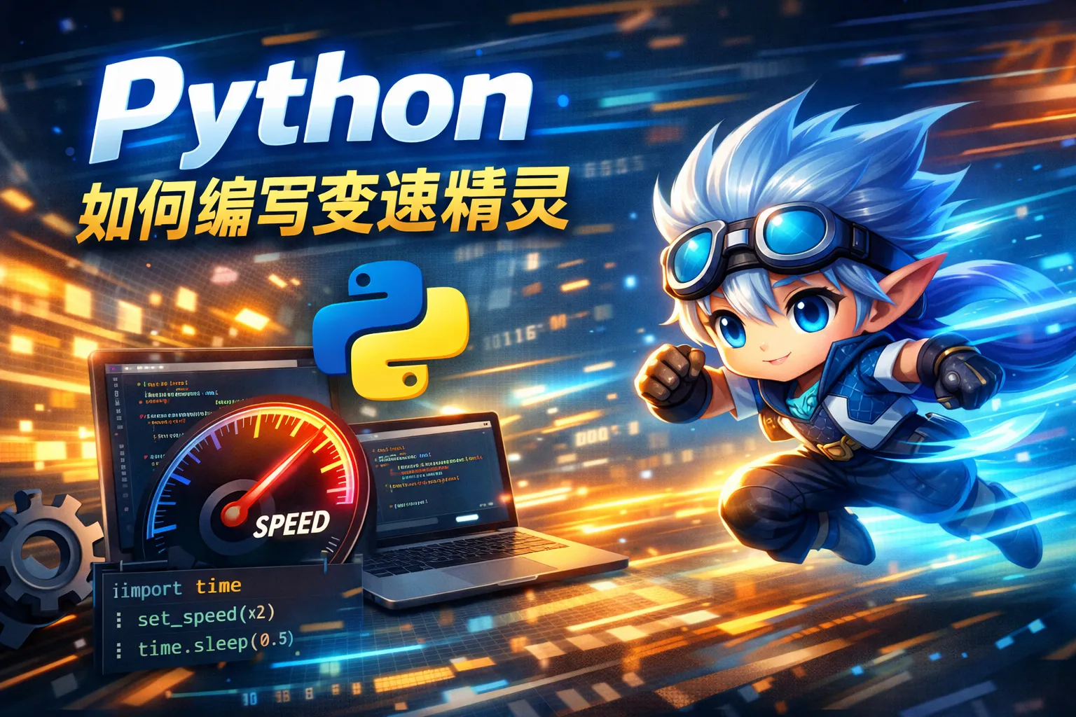 python如何编写变速精灵