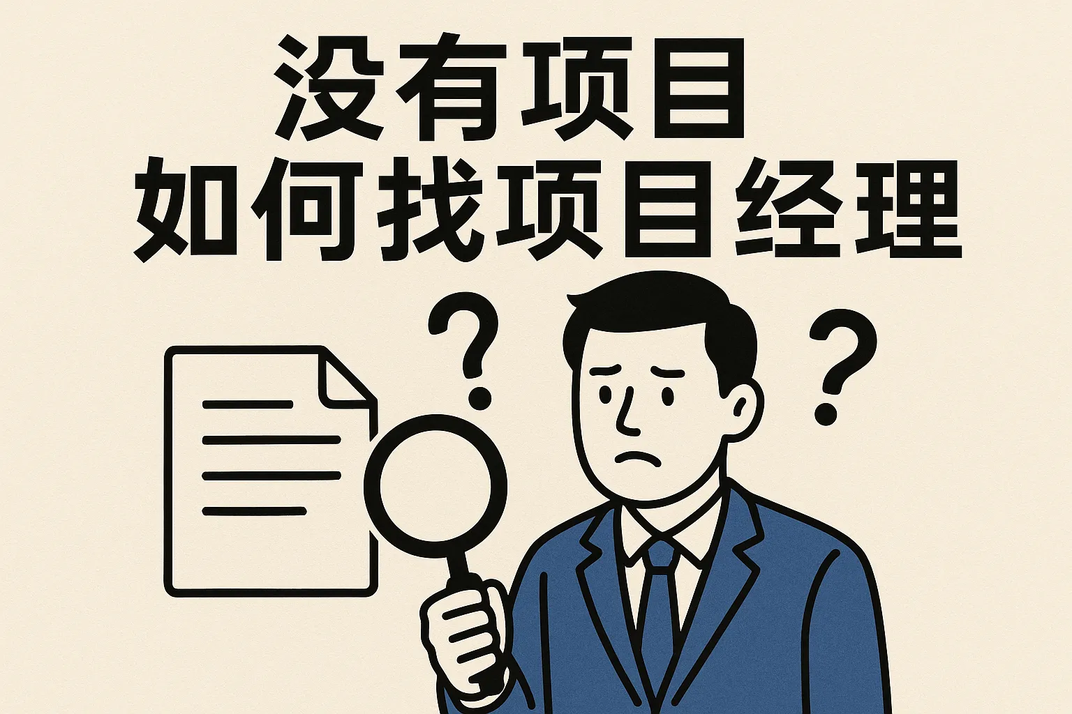 没有项目如何找项目经理