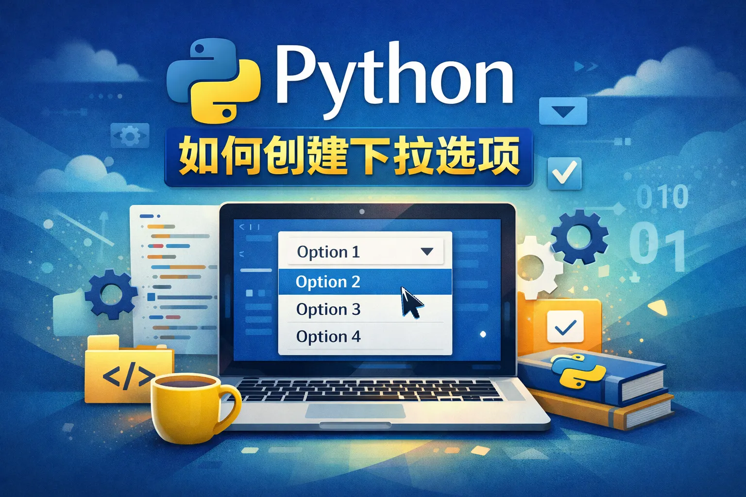 python如何创建下拉选项
