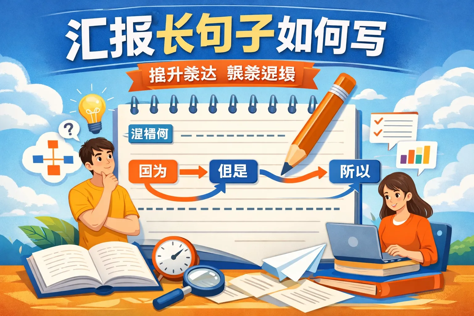 汇报长句子如何写