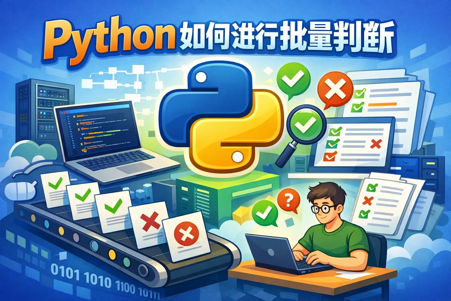 python如何进行批量判断
