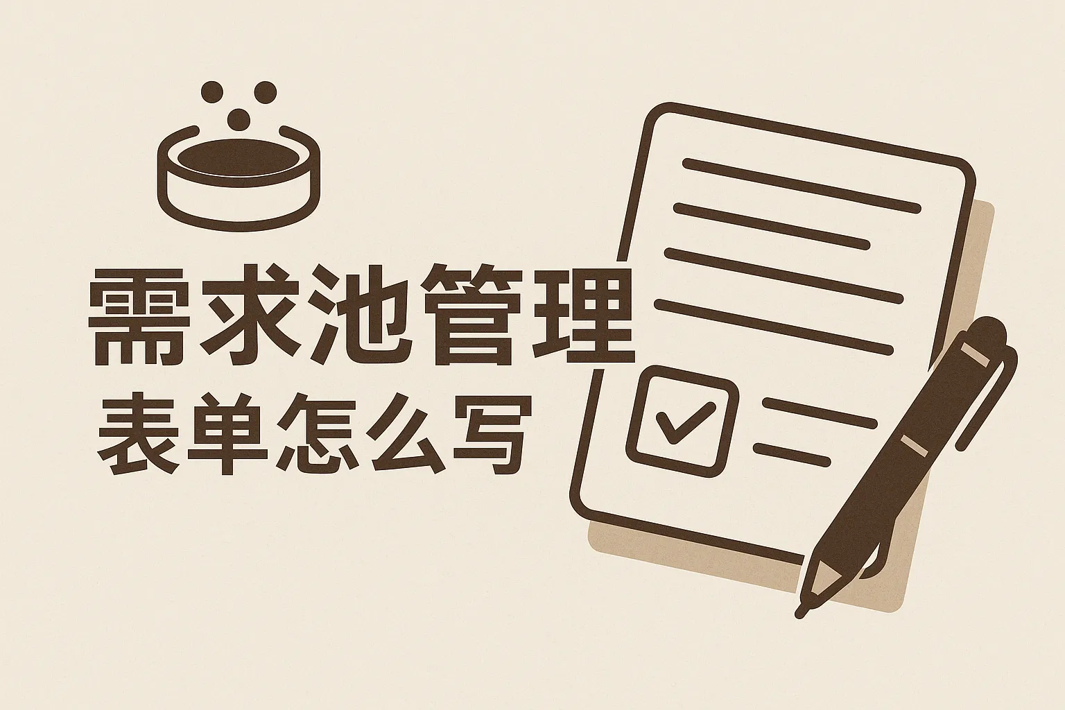 需求池管理表单怎么写