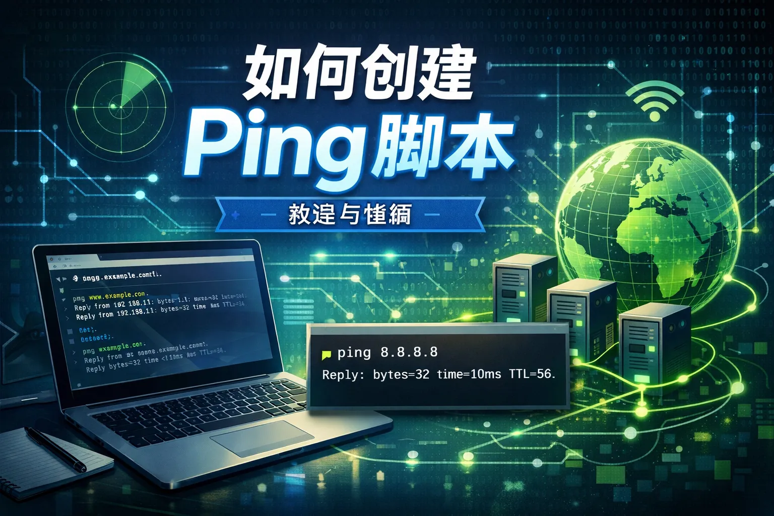 如何创建ping脚本