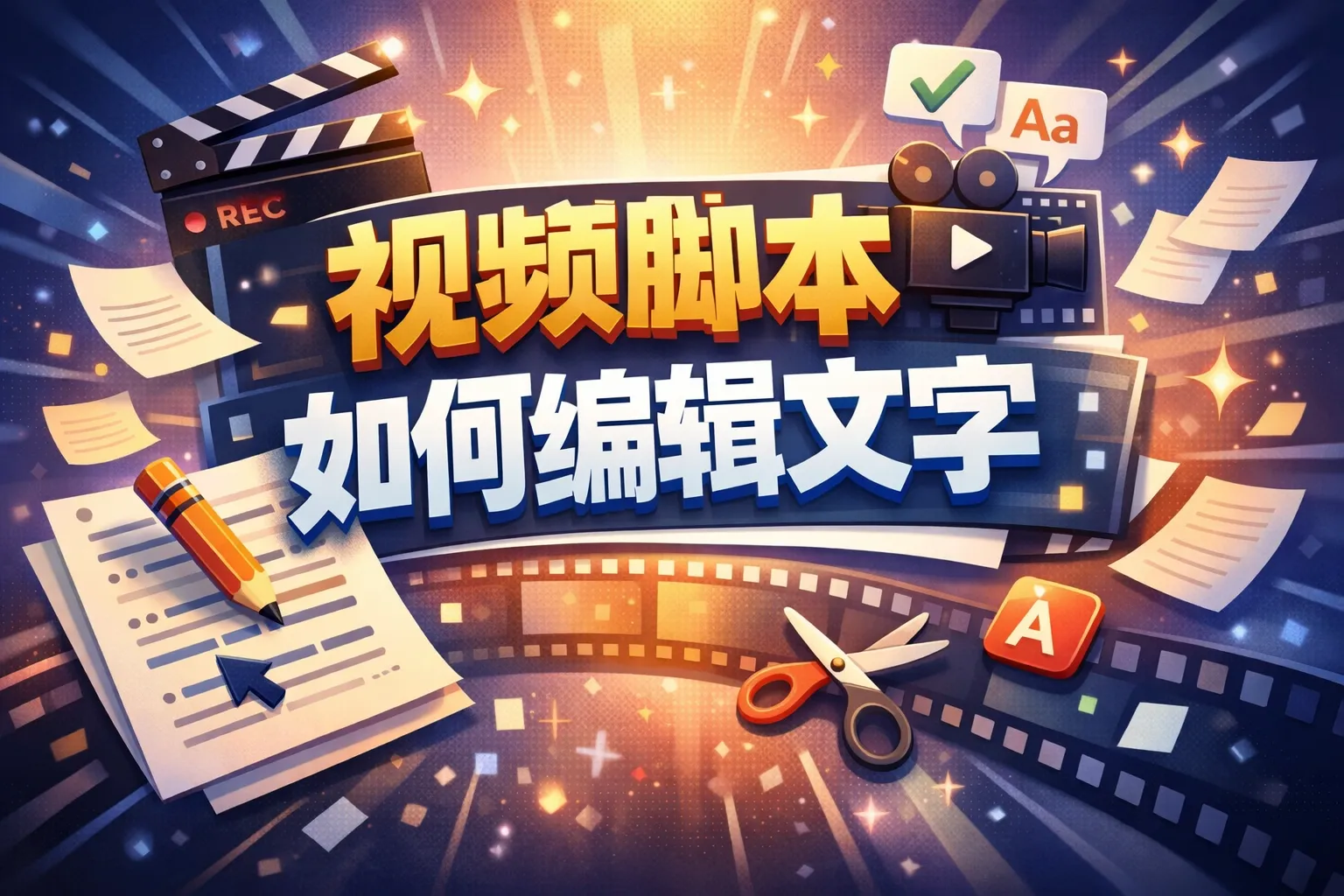 视频脚本如何编辑文字
