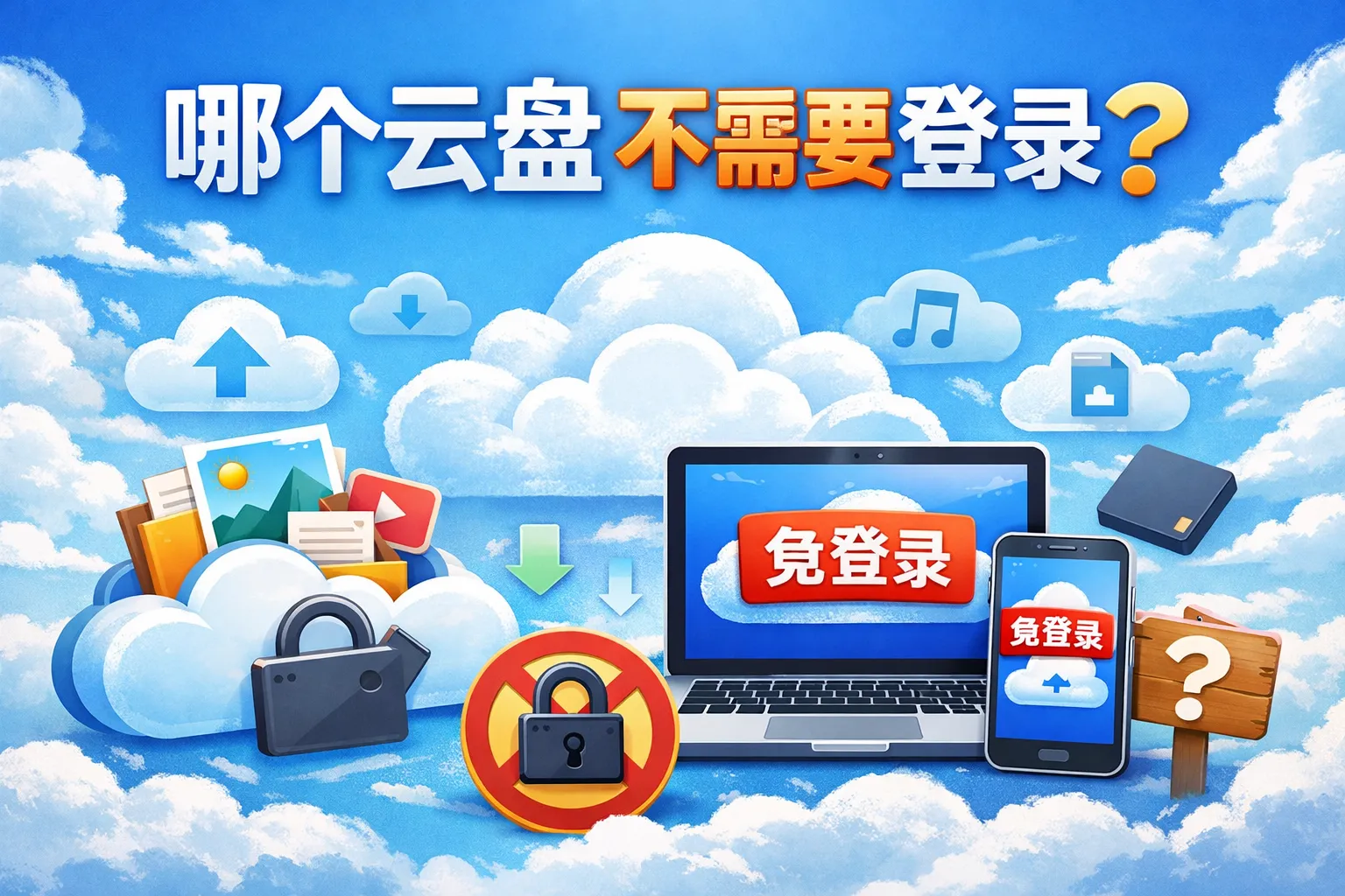 哪个云盘不需要登录