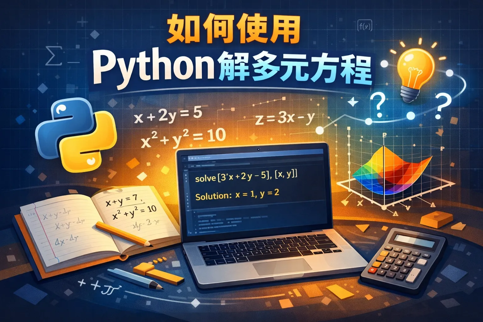 如何使用python解多元方程
